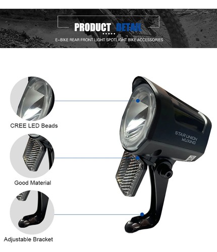 6V-72V E-bike Front Light 2pin Waterproof/SM Connector LED Safety Warning Lamp - Bild 13 von 15