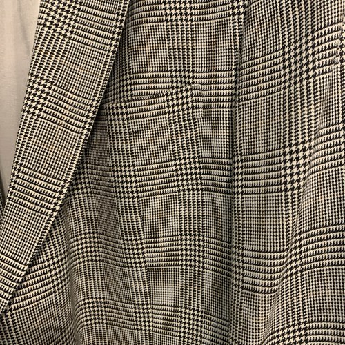 Austin Reed At Dillard Black/White Houndstooth Suit Jacket Blazer 52R  2 Buttons - Foto 2 di 7