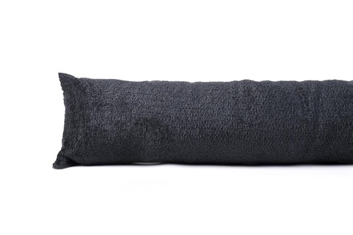 Charcoal Twisted Yarn Chenille Cushion, Boudoir, Draft Excluder UK Made - Picture 8 of 26