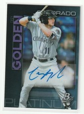 2020 BOWMAN PLATINUM AUTO UPICK WYATT HUFF DRISCOLL CATE MISNER DURAN GOLDEN
