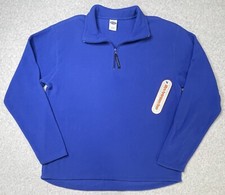 Vintage Y2K Old Navy Men's Fleece 1/4 Zip Sweatshirt Jacket Size Large L Classic