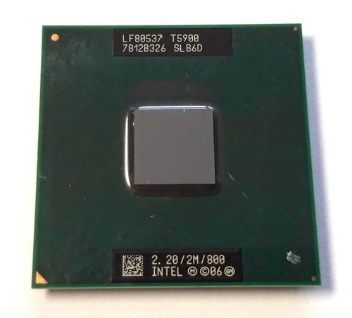 Intel Core 2 Duo T5900 SLB6D Dual Core Processor 2.2 GHz, Socket P, 35W CPU - Picture 3 of 4