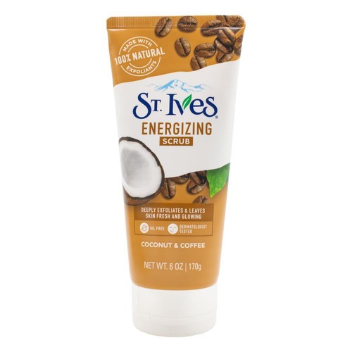 6x St Ives 170g Energizing Scrub Exfoliant Moisturizing Cream Coconut & Coffee - Picture 2 of 3