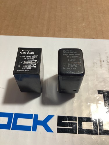Omron G3H-203S Solid State Relay, 3A, 250VAC - SALVAGED AND REFURBISHED