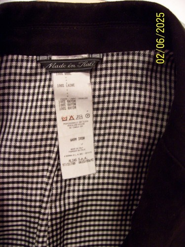 men's 1990 pre-death Gianni Versace $2495 winter coat sz 46 Italy with 43"chest - Picture 13 of 14