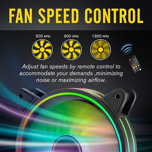 Moonlight 120mm RGB Case Fan Set with Aura SYNC & Quiet Operation Technology - Picture 7 of 10