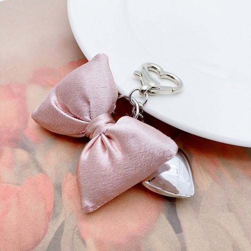 Cloth Bow Bag Pendant Y2K Love Heart Phone Chain Balletcore Keychain Gift - Picture 12 of 19