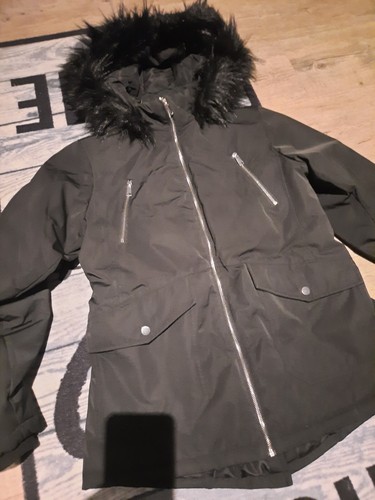 Damen Winterjacke Schwarz M Neu, Damen Jacke Schwarz Mit Fellmütze M Neu - Bild 3 von 6