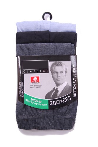 6 pares de pantalones cortos de boxer de botón rico en algodón para hombres Check o boxers lisos tallas S-6XL - Imagen 10 de 22