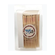 RAW Classic Lean Cones - 100 Pack + 2 Black Pop Top Tubes - Authentic