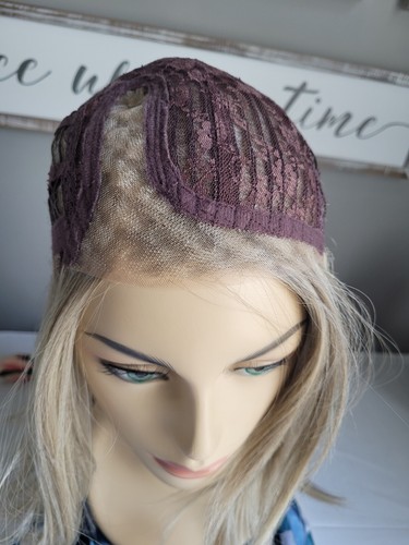 RIVER | Alexander Couture | BUTTERCREAM BLOND | Lace Front-Part Mid Lob Wig - Picture 11 of 12