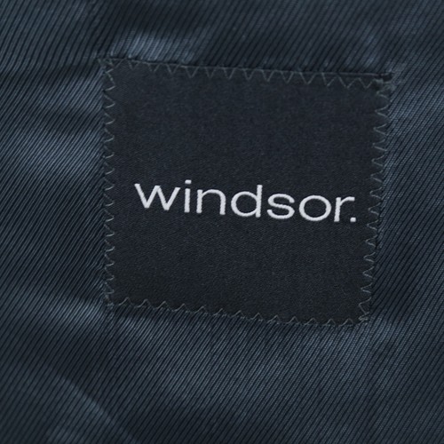 Mens Super 120s Wool Sport Coat 46R US Size WINDSOR Striped Grey Blazer Jacket - Picture 11 of 13