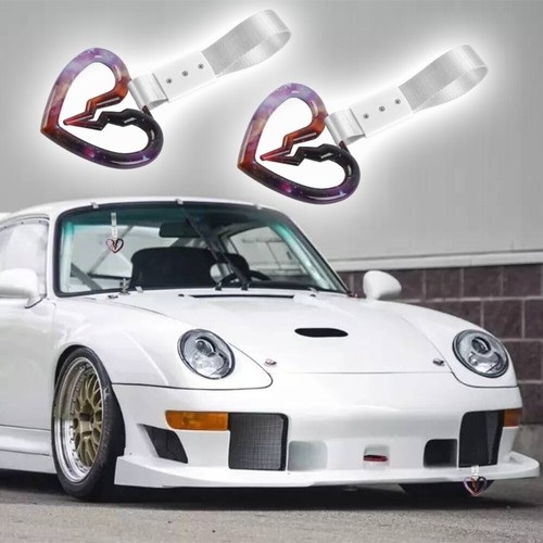 Galaxy S Broken Heart JDM Ring Tsurikawa Bus Car Handle Strap -Silver Nylon X2 - Picture 5 of 7