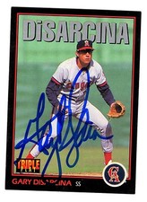 Gary DiSarcina Autograph On A 1993 Donruss Triple Play - California Angels