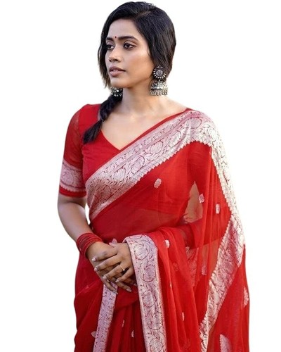 Indian Women Modern Beautiful Silk Sarees ❤️With Blouse Piece(Pack of 2) - Bild 3 von 13