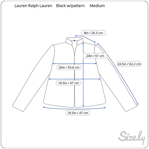 Lauren Ralph Lauren Fleece Jacket Size Medium Quilted Fleece Fair Isle Bohemian - Picture 13 of 13