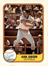 1981 Fleer #481 Kirk Gibson
