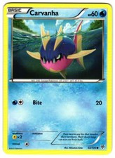 Pokemon Plasma Storm Carvanha #32/135 Common Lightly played