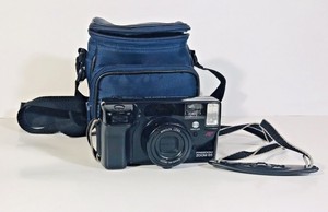 Minolta-Freedom-Zoom-65-Camera-38-65mm-Lens-with-Blue-Zippered-Case-Flash