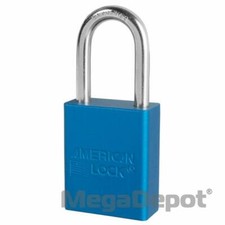 American Lock S1106BLU, No. S1106 Blue Anodized Aluminum Safety Padlock
