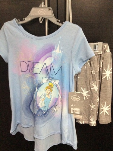 NWT Disney Store Cinderella  Shirt Top Skirt Set 2pc set Princess Girls 5/6 - Picture 1 of 5