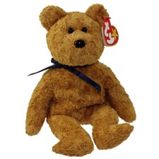 TY Beanie Baby - FUZZ the Bear 9 inch - MWMT's Stuffed Animal Toy