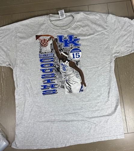 Vintage Jerzees Shirt Mens Xl Gray UK Wildcats Demarcus Cousins T-Shirt - Picture 2 of 11