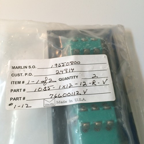 Marlin Thermocouple connector Panel with frame 16860 PN 1035-1x12-12-R-V - Picture 4 of 5