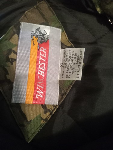 Winchester Coverall Men's Size XL Camouflage Green Brown Vintage Lined Outdoor - Picture 9 of 16