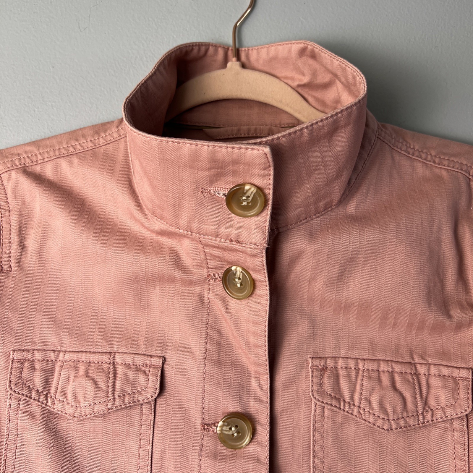 Talbots Utility Field Jacket Button LongSleeve Po… - image 6