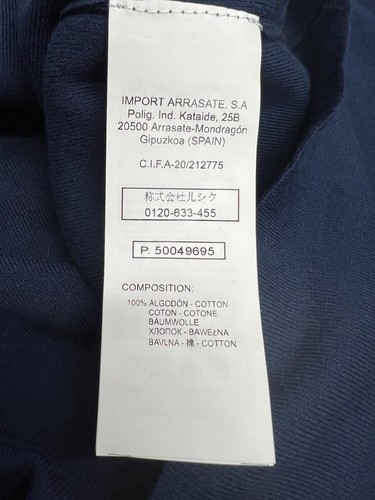 LOREAK MENDIAN Cardigan Navy Tina Cotton Size Medium ED 295 - Picture 4 of 4