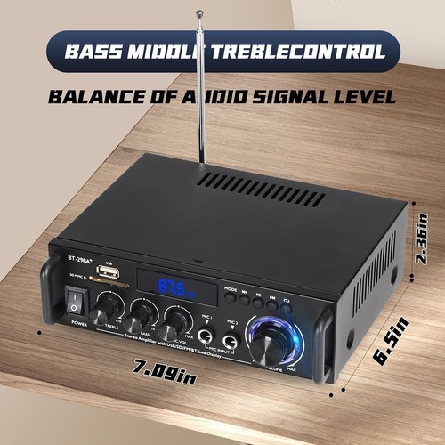Vielseitiger Bluetooth 300W Heimverstärker mit Fernbedienung - Verbessern Sie Ihr Audio - Bild 7 von 10