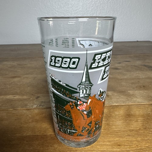 1980 Kentucky Derby Mint Julep Churchill Downs Official Cocktail Glass Barware - Imagen 3 de 11