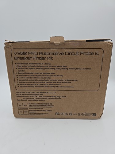 VDIAGTOOL V200 Pro Power Probe Tester Breaker Open Short Circuit Finder Tool 12V - Foto 5 di 5