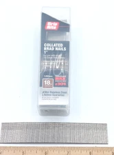 1" 18 Gauge 304 Stainless Steel Brad Nails 18 ga 1 inch *1,000/Box* NEW
