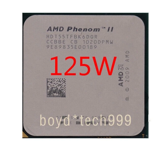 AMD Phenom II Socket AM3 X6-1035T X6-1045T X6-1055T X6-1065T AMD CPU Processor - Image 4 of 4