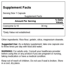 Swanson Coq10 30 30 mg 60 Capsules