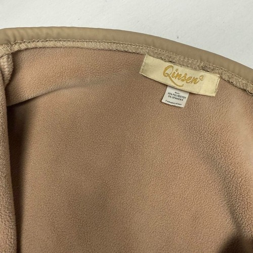 Sudadera Qinsen Mujer Talla S Marrón Recortada Manga Larga Media Cremallera Polar - Imagen 3 de 8