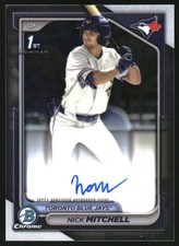 2024 Bowman Chrome Draft Autographs #CPANMI Nick Mitchell Auto