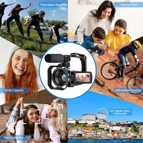 4K Video Camera, Camcorder 48MP Ultra HD WiFi Vlogging Camera for YouTube 18X... - Picture 6 of 7