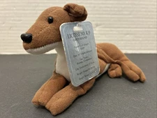 Pre-Owned/Used*Stuffins Greyhound Bean Bag Plush/Stuffed Dog w/Tags*7" Long