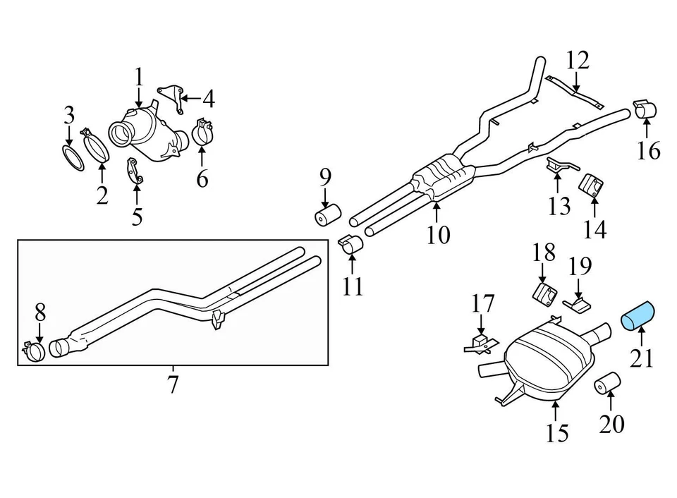 BMW 640I XDRIVE 2014-2015 gran cupé 3,0 L - punta de tubo de escape 7594919 Foto 4 de 4
