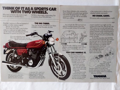 Yamaha RD400, Kenny Roberts, 650 R/T, Radian, XS750, R5-C 350, Werbung, Artikel - Bild 2 von 6