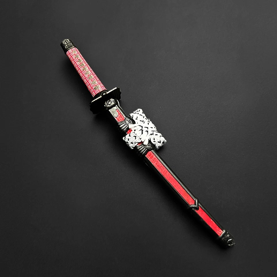 Mini Katana Letter Opener With Stand (Red) - Image 2 of 4