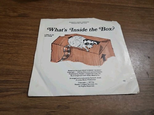 Reader's Digest 1976 What's Inside the Box 33 1/3rpm Vinyl Record - Picture 2 of 4
