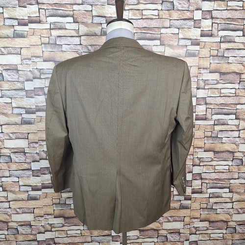 Hart Schaffner Marx Gold Trumpeter Blazer M ens 42S Beige Houndstooth Wool - Picture 5 of 10