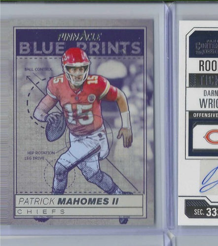 2024 Panini Encore Pinnacle Blue Prints Patrick Mahomes II #7 Kansas City Chiefs - Bild 1 von 2