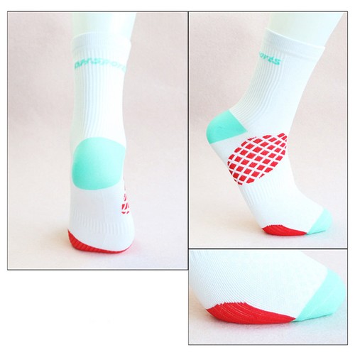 2Pairs Cycling Riding Socks Bicycle Bike Sports Ankle Socks XC MTB White Black - Bild 5 von 9