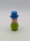 Vintage Fisher-Price Little People Circus Clown With Top Hat Figure (1973-1990)