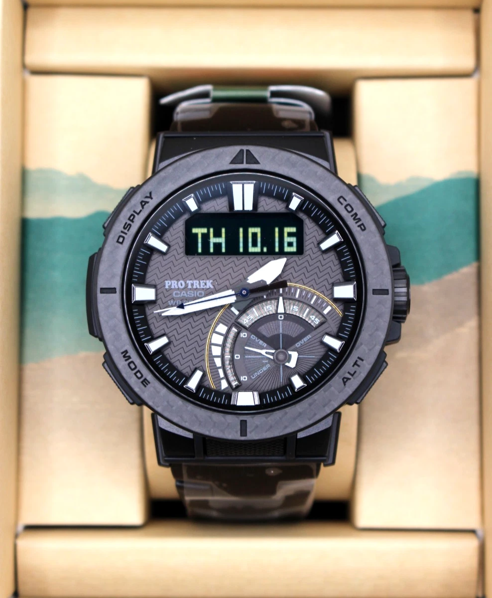 CASIO PRO TREK PRW-73XT-1JF Angler Line Radio Solar Black Men's